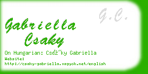 gabriella csaky business card